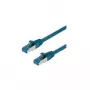 VALUE - Cabo de patch - RJ-45 (M) para RJ-45 (M) - 1,5 m - SFTP, PiMF - CAT 6a - isento de halogéneos, moldado, proteção da patilha, fio flexível - azul (21.99.1994)