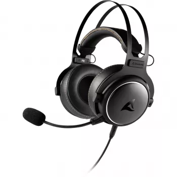 Sharkoon SKILLER SGH50 headset com fios de arco de cabeça gaming preto