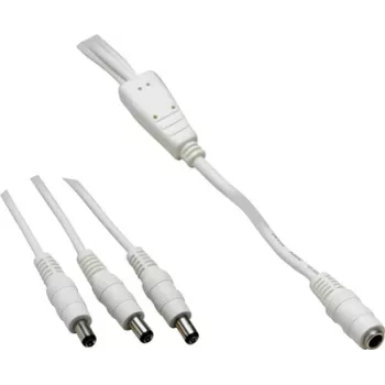 VOLTCRAFT cabo de ligação de baixa tensão conector fêmea de baixa tensão - ficha de baixa tensão 5,5 mm 2,5 mm 1,10 m 1 peça (072959C)