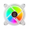 SAVIO FAN-01 WHITE pack de 4 ventoinhas ARGB 120mm incluindo controlador e comando