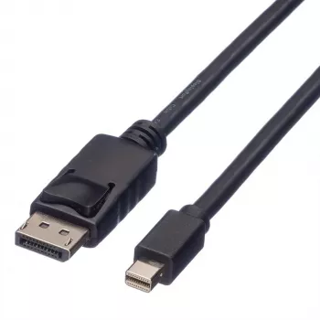 Cabo DisplayPort Roline, DP macho - Mini DP macho, preto, 1,5 m (11.04.5638)