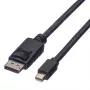 Cabo DisplayPort Roline, DP macho - Mini DP macho, preto, 1,5 m (11.04.5638)
