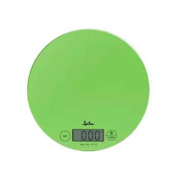 Balança de cozinha eletrónica JATA 722P verde transparente quadrada
