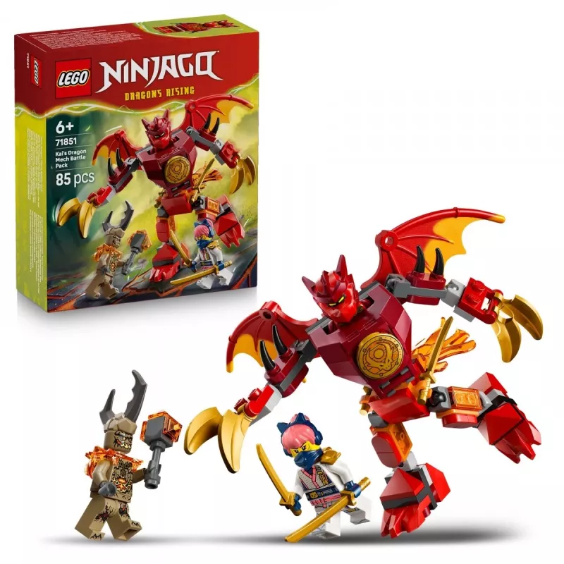 LEGO NINJAGO 71851 Pack de batalha: Mech dragão do Kai