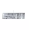 Teclado CHERRY KC 6000 fino universal USB QWERTZ alemão prateado