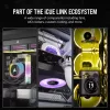Ventoinha Corsair iCUE LINK RX140 RGB 14 cm branca 300–1700 RPM