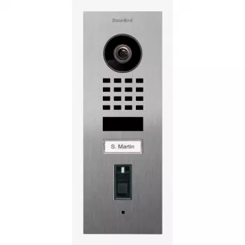 Posto de vídeo IP DoorBird D1101FV com impressão digital aço inoxidável V2A (423872172)