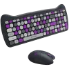Conjunto de teclado e rato sem fios CANYON HSET-W6 Kitty Edition – violeta