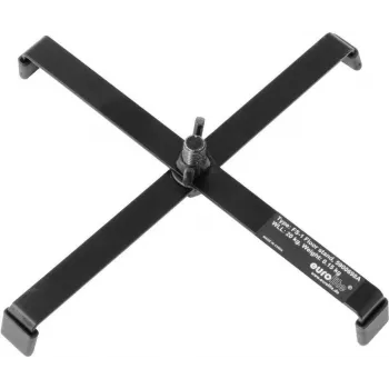 Suporte de chão EUROLITE FS-3 Steel preto – suporte em aço ajustável para corpos de iluminação