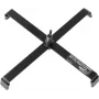Suporte de chão EUROLITE FS-3 Steel preto – suporte em aço ajustável para corpos de iluminação
