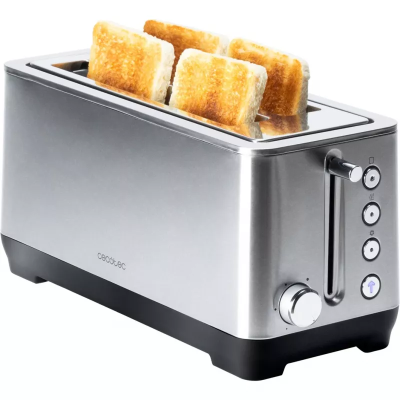 Cecotec 3086 4 fatias de pão de forma ou 2 fatias grandes de pão rústico