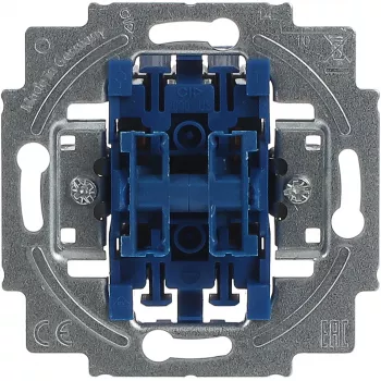 Módulo de interruptor, busch jaeger 2000/4 US, 250 V, azul/prateado