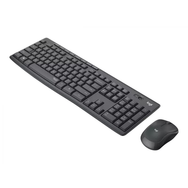 Logitech MK295 Silent – conjunto de teclado e rato – sem fios – 2,4 GHz – Graphite – layout húngaro