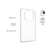 Capa traseira FIXED para Xiaomi Redmi Note 14 Pro 4G, capa de proteção TPU transparente