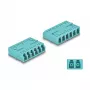 Acoplador de fibra ótica DeLOCK HD LC Hexaplex fêmea para LC Hexaplex fêmea aqua