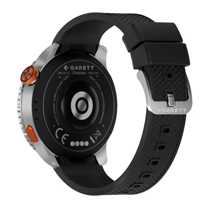 Smartwatch Garett Compass GPS prateado — Smartwatch Garett Compass GPS, prateado