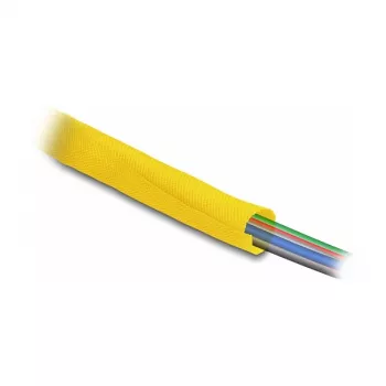 Manga trançada DeLOCK auto-fechável resistente ao calor 2 m x 19 mm amarelo