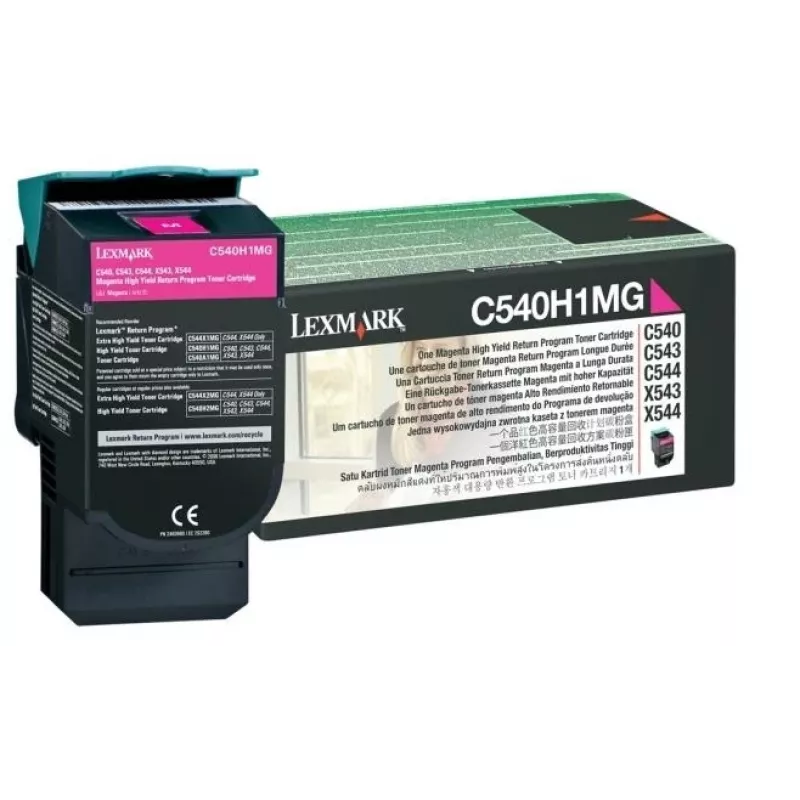 Lexmark C540H1MG - toner magenta - para C540, C543, C544, C546, X543, X544, X546, X548