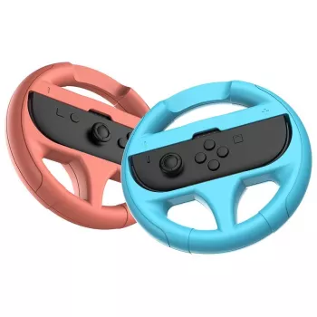 Volante mod Subsonic pack de 2 volantes para Switch e Switch 2 vermelho turquesa