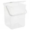 Recipiente de plástico para detergente Rotho Basic 9 L modelo 1770101100RP, branco, tampa, orifício para pendurar
