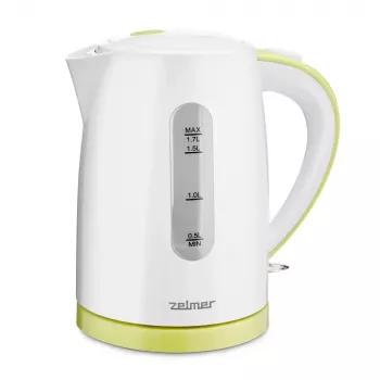 Chaleira Zelmer 1,7 L 2200 W branco amarelo
