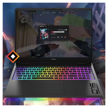 HP OMEN by MAX 16-ah0095ng CU 9 275HX, NVIDIA GeForce RTX 5080, 32GB 2TB SSD W11Home - Layout do teclado possivelmente alemão