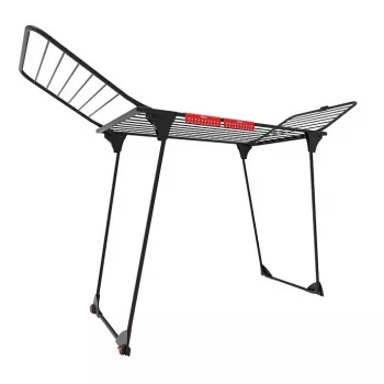 Estendal VILEDA King Ultimate 174096 — estendal dobrável em aço, 20 m de área de secagem, rodas, 112 cm de altura