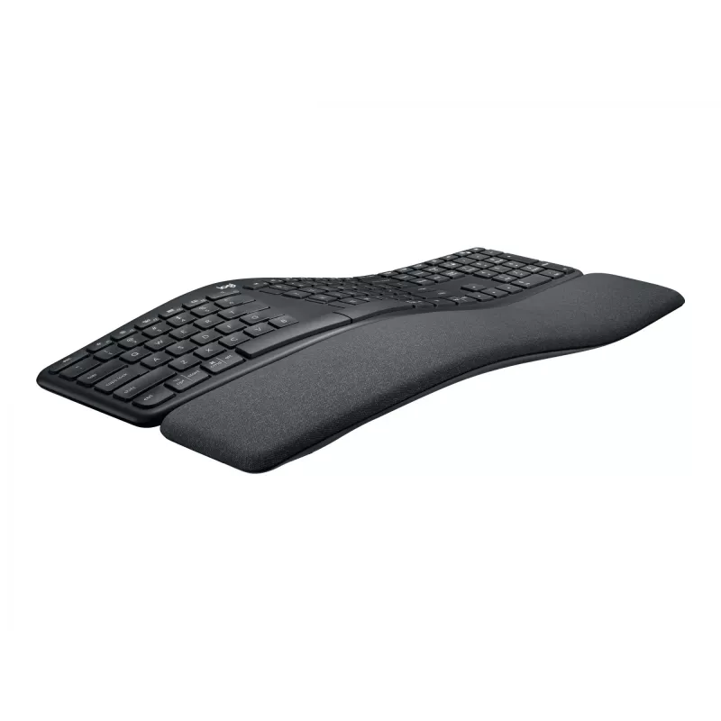 Teclado Logitech Ergo K860 for Business RF Wireless + Bluetooth suíço grafite (920-010347)