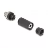 Conector M12 codificação A 3 pinos macho DeLOCK 60566 ligação por parafuso preto