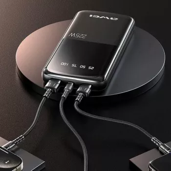 Powerbank Awei P10K 10000 mAh 22,5W preto/preto (10000mAh, 22W, 22,50Wh), powerbank, preto