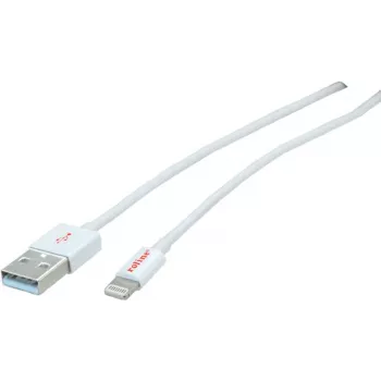 ROLINE - Cabo Lightning - Lightning (M) para USB (M) - 15 cm - Blindado - branco - Moldado - para Apple iPad/iPhone/iPod (Lightning) (11.02.8326)