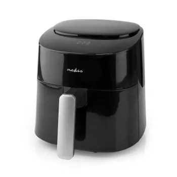 Fritadeira de ar quente Nedis KAAF160BK, cesto único, 4,2 L, 1300 W, preto