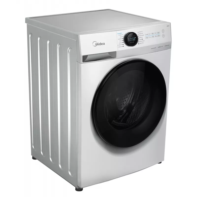 Máquina de lavar roupa Midea MF200W80WB/W-HR, carregamento frontal, 8 kg, 1400 rpm, LCD, vapor, 60 cm de largura