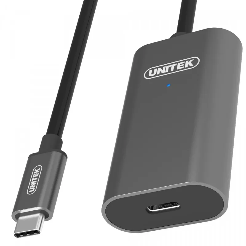 Cabo USB UNITEK U305A 5m USB 3.2 Gen 1 USB C cinzento