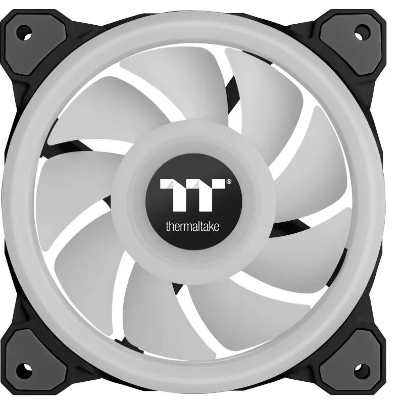Thermaltake Riing Quad 14 RGB CL-F089-PL14SW-C ventoinha de radiador de 140 mm, TT Premium Edition, preto