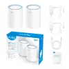 Sistema Mesh Cudy M1200 pack de 2 – Wi-Fi 5 dual band (300/867 Mbit/s), 2 unidades, 1 porta LAN, suporta 100 dispositivos