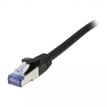 Cabo de rede RJ45 – CAT6A 500 MHz – 2 m – preto – S-STP(S/FTP) – AWG26 – LSZH – Synergy 21