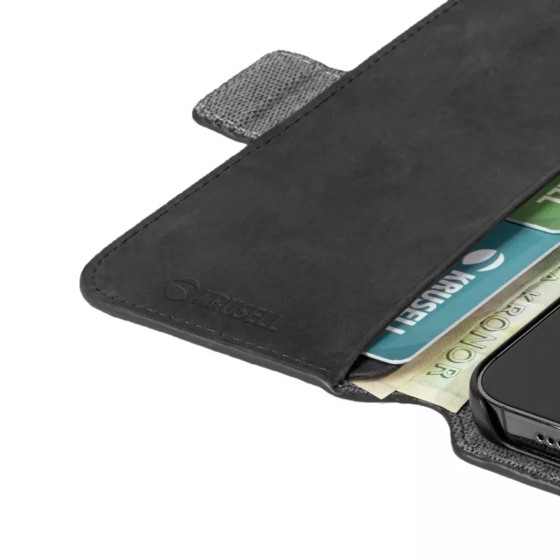 Capa com carteira Krusell 62396 para iPhone 13 Pro Max 17 cm Preto