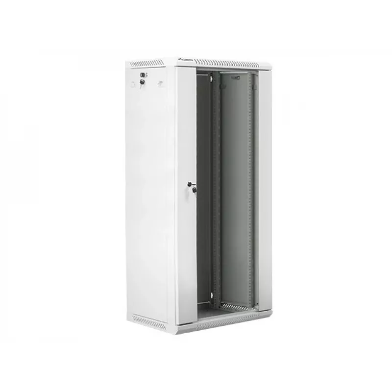 Armário rack Lanberg WF01-6427-10S 27U montagem na parede rack branco