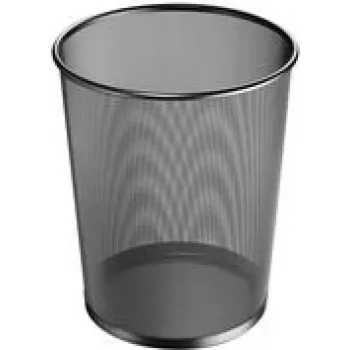 Balde do lixo HERLITZ Manhattan 18 L — arame metálico preto, redondo ligeiramente cónico