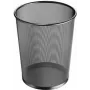 Balde do lixo HERLITZ Manhattan 18 L — arame metálico preto, redondo ligeiramente cónico