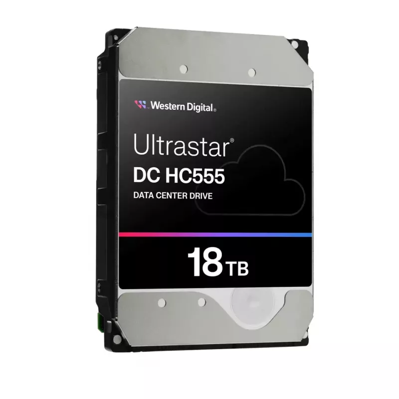 WD Ultrastar DC HC555 - Disco rígido - centro de dados - 18TB - interno - 3,5 (8,9 cm) - SAS 12Gb/s - 7200 rpm - Memória intermédia: 512MB (0B47747)