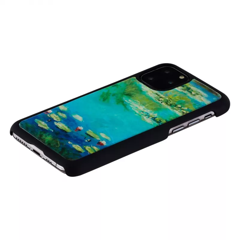 Capa para smartphone iKins para iPhone 11 Pro — design de nenúfares, preta