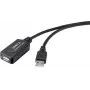 Cabo USB Renkforce RF-4535088 20 m USB 2.0 USB A preto (RF-4535088)