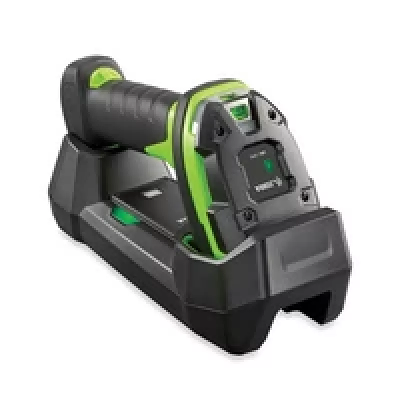 Zebra DS3678-XR: robusto, leitor de imagem de área, alcance alargado (SE58), sem fios, FIPS, mira laser verde, verde industrial, motor de vibração