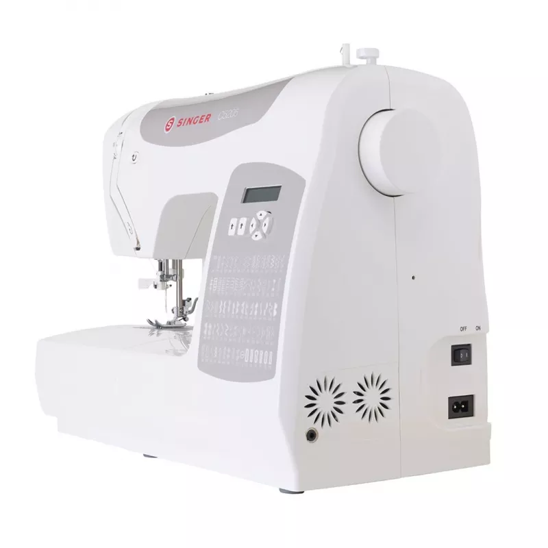 Máquina de costura computorizada SINGER C5205 Elétrica Cinzento Branco 1 passo