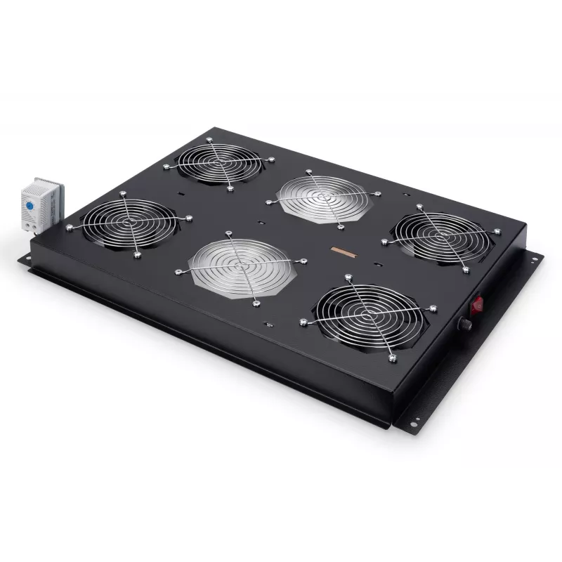 Unidade de ventilação de teto Digitus DN-19 FAN-4-SRV-B