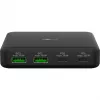 Carregador de mesa multiporta USB-C PD GaN GOOBAY 65 W, preto