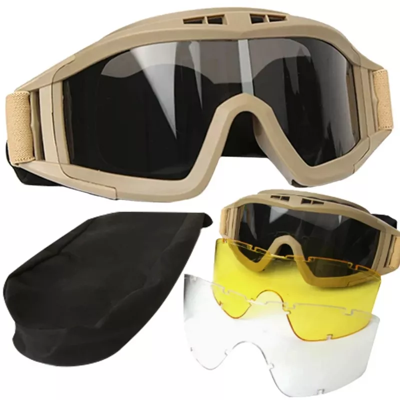 Óculos táticos militares Extralink, óculos de proteção ASG para tiro airsoft mil-678