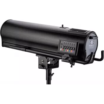 EUROLITE LED SL-1000 MFZ DMX Projetor com flightcase — Cabeça móvel LED, controlo DMX, zoom motorizado